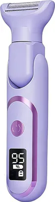 Produktbild von 5-in-1 Elektrischer Damenrasierer, wasserfest, wiederaufladbar, Präzisionsklingen, LCD-Anzeige, sanft für Beine, Gesicht & Augenbrauen