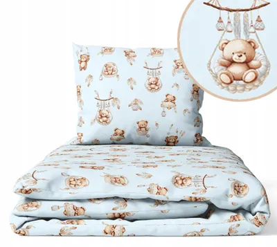 Produktbild von Kinderbettwäsche 100x135 Baumwolle Baby Bettwäsche Set 100x135 + 40x60 Kissenbezug Jungen & Mädchen Kleinkind Bettbezug