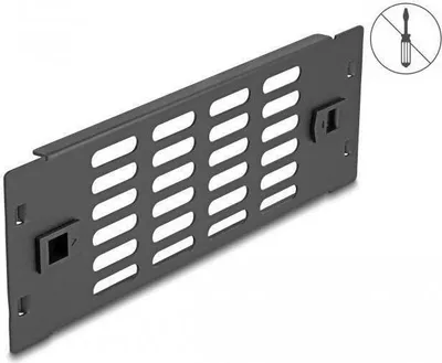 Obrázek produktu pro 10" panel síťové skříně s ventilačními otvory, bez použití nářadí, 2 U