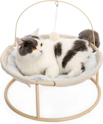 Immagine prodotto di Cestino per animali – Peluche – Beige – Cestino per gatti e cani – 45 cm
