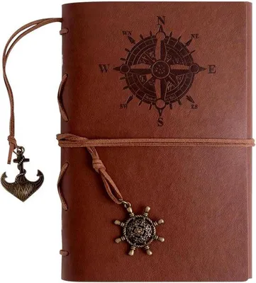 Produktbild von Reisejournal - A5 - Leder Notizbuch - 150 Seiten - Leeres Vintage Reisejournal für Schreiben - Ringbindung - Tagebuch - Nachfüllbares Skizzenbuch - Reisegeschenk für Reisende