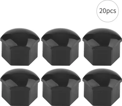 Productafbeelding van 20 stuks, 21 mm, moerbeschermers voor auto-wielen, met anti-diefstalfunctie, grijze afdekdopjes