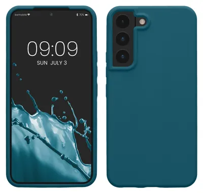 Produktbild von kwmobile Schutzhülle kompatibel mit Samsung S22 Hülle - Silikon Case Handyhülle S22 - Handyhülle Samsung S22 weiche Oberfläche - kabelloses Laden -