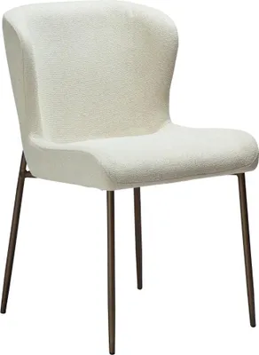 Zdjęcie produktu dla Glam Dan-Form krzesło stołowe bouclé biały.