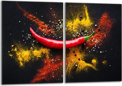 Produktbild von Glasschutzplatte für den Herd 2x40x52 Chilli