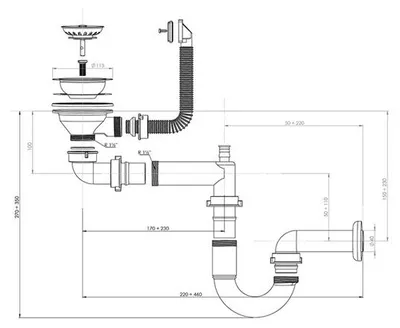 Zdjęcie produktu dla StrongSinks sifon 460373 40 mm