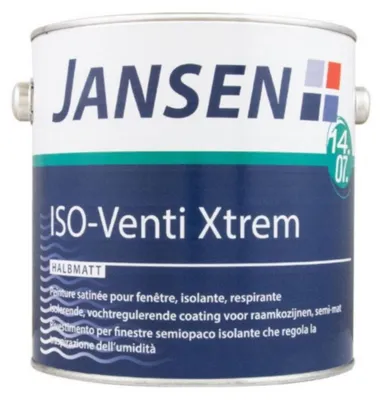 Produktbild von Jansen Iso-Venti Xtrem 2,5L weiß halbmatt Fensterlack Fensterfarbe