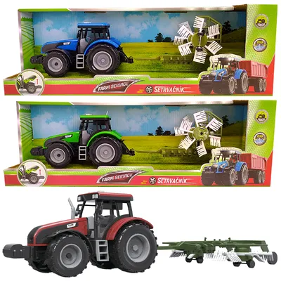Zdjęcie produktu dla Ciągnik z traktorem 1:32