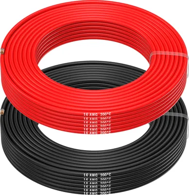 Produktbild von 16 AWG Silikon Elektronik Kabel - 16 Gauge (1,31mm²) Verzinnte Kupferkabel - 20m