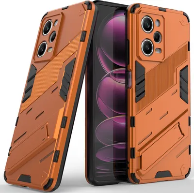 Produktbild von Armor Hülle für Xiaomi Poco X5 Pro /Redmi Note 12 Pro 5G, Hybrid PC TPU Bumper Stoßfestes Schutzhülle mit Standfunktion Weiß