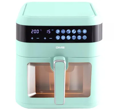 Produktbild von DMS Heißluftfritteuse Friteuse Heißluft Airfryer Digital Edelstahl XXL HFG-7 Blau