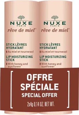 Zdjęcie produktu dla Nuxe Rve de Miel Lip Moisturizing Stick 2 x 4 g