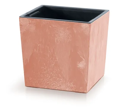 Image de Nohel Jardinière URBI CARREE BAS BETON 2en1 plastique 30x30x29cm