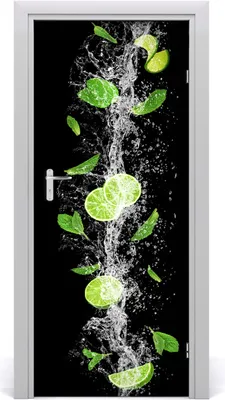 Produktbild von Tulup Türaufkleber 85x205 cm Dekorative Aufkleber Selbstklebend Wasserdichte Tapete Abnehmbar Schlafzimmer Wohnzimmer Wohnkultur - Limette