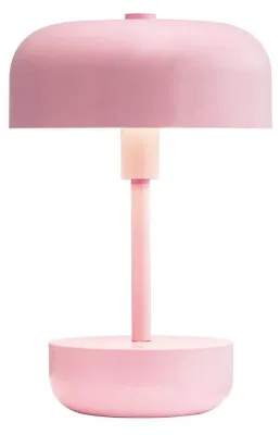 Produktbild von Tischlampe, Kabellos Dimmbar Tischleuchte, Led Tischleuchte Metall, Leselampe, USB Wiederaufladbare, Haipot rosa