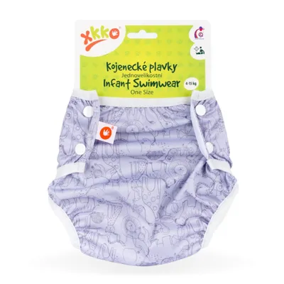 Produktbild von Baby-Badeslip XKKO One Size - Safari Lavender Aura