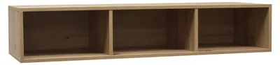 Produktbild von FURNARO Hängeregal Clyde Wandregal Regal B/H/T: 132x23x32 cm, Farbe:Asteiche