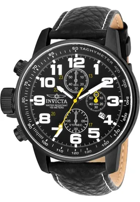 Obrázek produktu pro Invicta I-Force 3332 Pánské Hodinky - Quartz Hnutí - Nerezová Ocel s Černým Ciferníkem - 46 mm