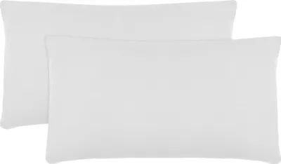 Produktbild von 2er Set Feinjersey Kopfkissenbezüge 100% Baumwolle, 40x80 cm, weiß