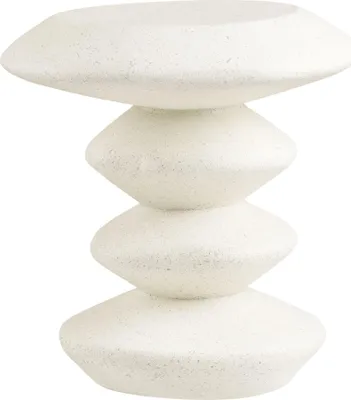 Produktbild von Beistelltisch >Blackburn< in Weiss / creme - 36x45,5x36x36 (BxHxTxD)
