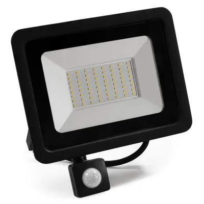 Produktbild von LED-Außenstrahler McShine Slim 50W 4250lm IP66 4000K Bewegungsmelder