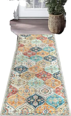 Obrázok produktu pre Koberec bežec, geometrický vzor, protišmykový podklad, štýl F, 60x230cm