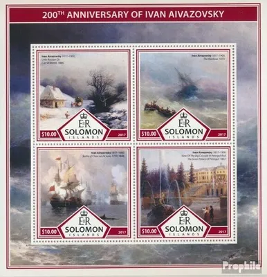 Produktbild von Briefmarken Salomoninseln 2017 Mi 4587-4590 Kleinbogen (kompl. Ausg.) postfrisch Iwan Aiwasowski