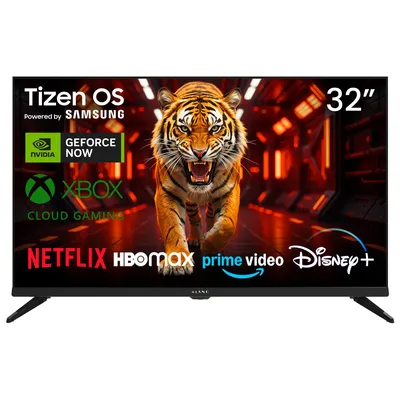 Produktbild von Kiano Elegance 32" HD Tizen OS Powered by Samsung (flat, 32 Zoll / 81 cm) DLED Smart TV