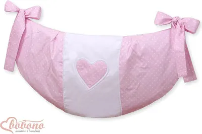 Produktbild von Spielzeugtasche, Aufbewahrungstasche, geräumig und waschbar – Tasche aus 100 % Baumwolle mit Herz-Design