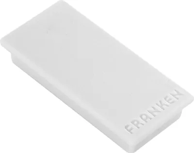 Produktbild von Franken GmbH FRANKEN - Magnet - rechteckig - 2.3 x 5 cm - Grau (Packung mit 10)
