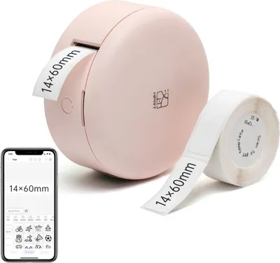 Produktbild von prt H11 Bluetooth Tragbarer Mini Etikettiergerät Labeldrucker Selbstklebend Rosa