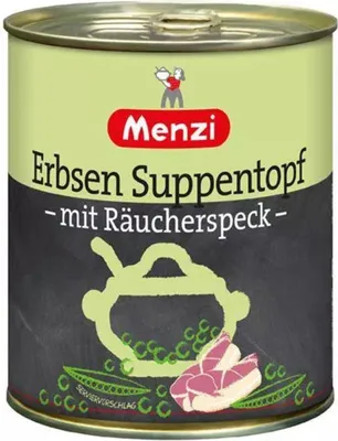 Image de Menzi Marmite de pois au lard fumé, 800g