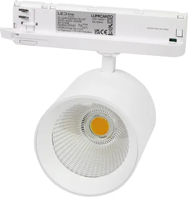 Produktbild von LUMICANTO Schienenlicht 6-20W Einstellbar CCT | IP20 Schutzart | CCT einstellbare Farben 3000-6000K | 3 Phasen, Weiß