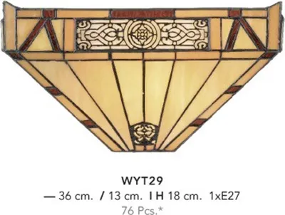 Produktbild von Casa Padrino Tiffany Wandleuchte Durchmsser 36 x 18 cm Wand Leuchte Lampe Wandlampe