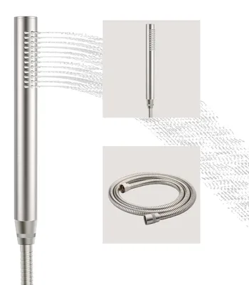 Produktbild von Duschkopf mit Wassersparfunktion und einem Sprühstrahl