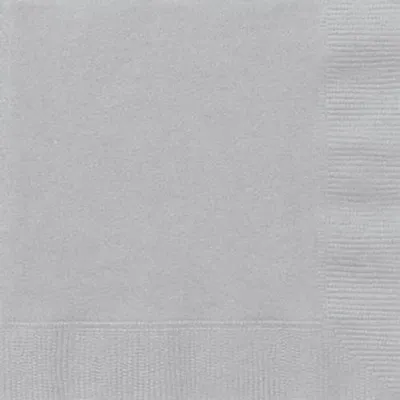 Produktbild von Unique Party 33442, Silber, Papier, Einfarbig, 330 mm, 300 mm, 50 Stück(e)