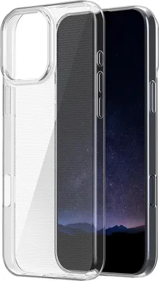 Immagine prodotto di Cadorabo Custodia per iPhone 16 Pro Case Custodia in silicone per telefoni cellulari Custodia protettiva Cover Trasparente