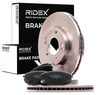 Produktbild von RIDEX Bremsenset Vorne Bremsscheiben Beläge Satz für HYUNDAI i30 (FD) 280,0mm