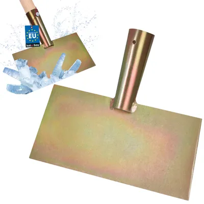 Immagine prodotto di KOTARBAU® Raschietto per ghiaccio 200 x 170 mm Raschietto per ghiaccio in acciaio zincato Spingi ghiaccio Spingi ghiaccio Attrezzi da giardino Spingi raschietto Raschietto per terra Raschietto per erbacce Raschietto per erbacce senza manico