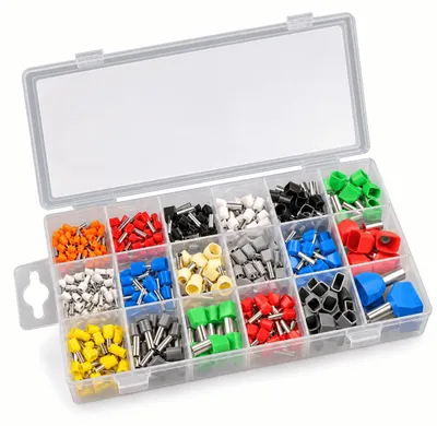 Produktbild von Standford Aderendhülsen 0.5-16mm²  isoliert Einzeln in Kunststoffbox 300 tlg. Sortiment
