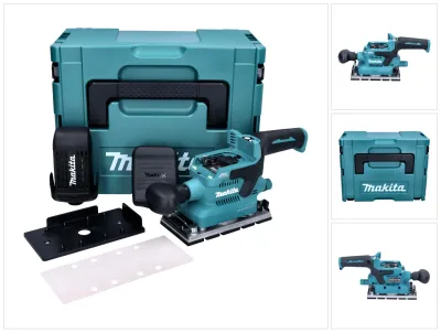 Zdjęcie produktu dla Makita DBO 380 ZJ akumulatorowa szlifierka oscylacyjna 18 V 93 x 185 mm bezszczotkowa + Makpac - bez akumulatora, bez ładowarki