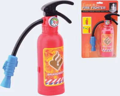 Produktbild von Spielzeug Feuerlöscher mit Wasserstrahl - ca. 23 cm