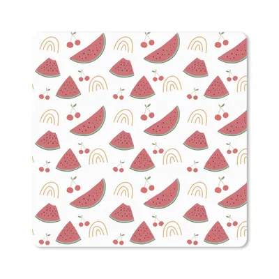 Produktbild von MuchoWow® Mauspad Mousepad Wassermelone - Obst - Rot - Weiß 30x30 cm - Mousepads - Maus Mat - Pad - Mausunterlage - Gaming
