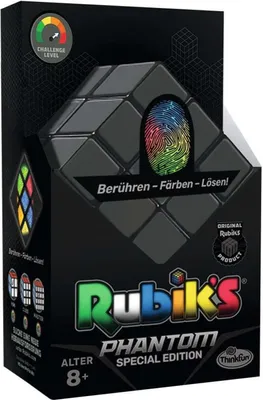 Produktbild von Ravensburger ThinkFun 76514 Rubik's Phantom, der Zauberwürfel 3x3 von Rubik's im schwarzen Gewand - Das ideale Knobelspiel für Erwach