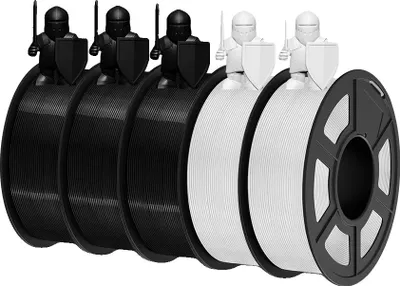 Produktbild von 3D-Drucker-Filament, PETG-Material, umweltfreundliche Zusammensetzung, PETG 3BK 2WT