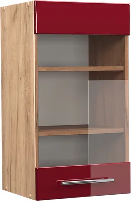 Produktbild von Küchenglasschrank Vicco Fame-Line Bordeaux Hochglanz 40 cm, Model 38366