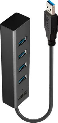 Obrázok produktu pre LINDY USB 3.0 hub 4 porty bez napájacej jednotky