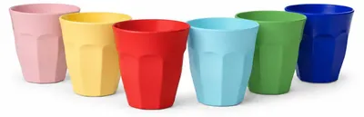 Produktbild von Melamin Becher Set bunt robust für entspannten Familienalltag