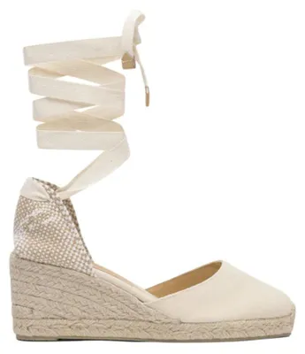 Productafbeelding van Castañer espadrilles, model Carina, beige, van biologisch katoen, voor dames - maat 39