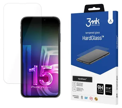 Obrázok produktu pre 3MK HardGlass – tvrdené ochranné sklo pre iPhone 15 Plus (6,7 palca)